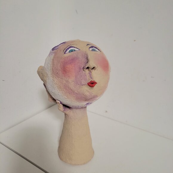 Paper Mache Funny Flying person on Hand By Darlene Clinton - Picture 3 of 7